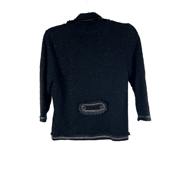 White House Black Market black cardigan sweater size large - Picture 5 of 6